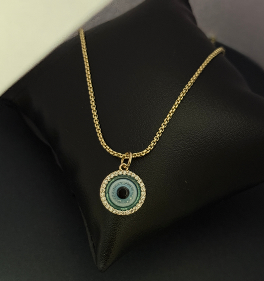 Evil Eye Glow Necklace - JEWELMINES